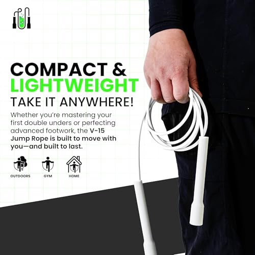 Jump Rope for Fitness, Adjustable 10ft Speed Jump Rope for Men, Women & Kids, Tangle Free Skipping Rope with Shatterproof ...