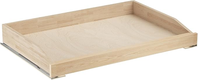 LOVMOR Single Pull Out Cabinet Organizer 31½”W x 21”D, Soft Close Slide Out Drawer Storage Shelves for Kitchen, Wood Cabinet Shelf Pull-Out Organizer Storage for Base Cabinet