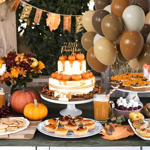 Brown Party Balloons,50pcs 12 Inch Retro Brown Sand White Balloon Coffee Cocoa Tan Neutral Balloons Apricot Beige Nude Bal...
