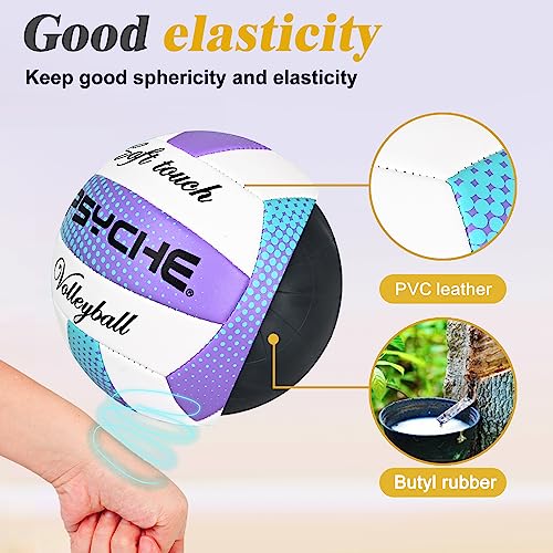 Wisdom Leaves Volleyball,Soft Volleyball Ball for Indoor Outdoor Beach Park Games Play and Training (Official Size 5)
