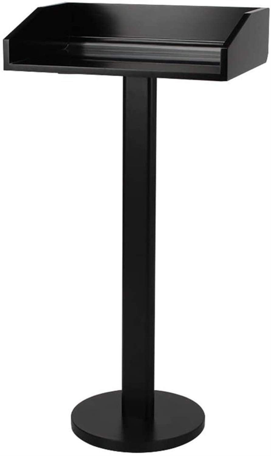 CAMBOS Lectern Podium Stand, Lectern Podium Stand,Hotel Restaurant Entrance Podium Welcome Table Speaking Stage Master of Ceremonies Ideal for Sermons and Presentations Black