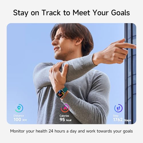 Smart Watch for Men Women, 1.85" HD Smartwatch Compatible iPhone/Samsung/Android (Answer/Make Calls), 100+ Sport Modes Fit...