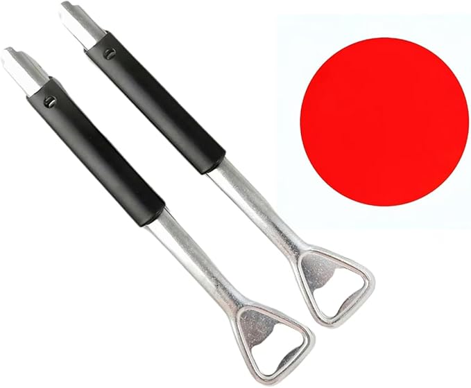 Jar Opener - 2 in 1 Adjustable Stainless Steel Jar Opener for Seniors with Arthritis - Lid & Bottle Opener set with Gripper Pad