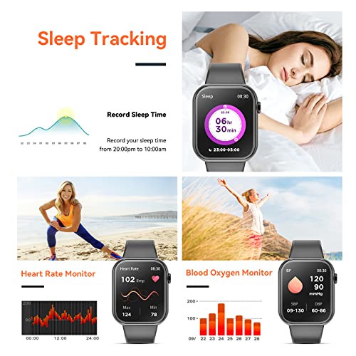 Hwagol Smart Watch (Answer/Make Call) 1.85inch Fitness Tracker, DIY Dials/Pedometer/Calories/Multiple Sport Modes/Voice As...