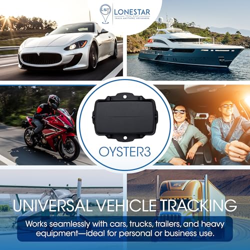 Lonestar Tracking Oyster3 Hidden GPS Tracker – 4G & 5G Waterproof Vehicle & Trailer Tracker – Anti-Theft Car, Long Battery...