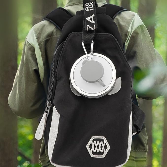 jessie Collapsible Water Bottles 17 oz Silicone Foldable Water Bottles Portable Travel Water Bottle with Buckle for Camping Hiking Sports Outdoor Gym Summer (Black)