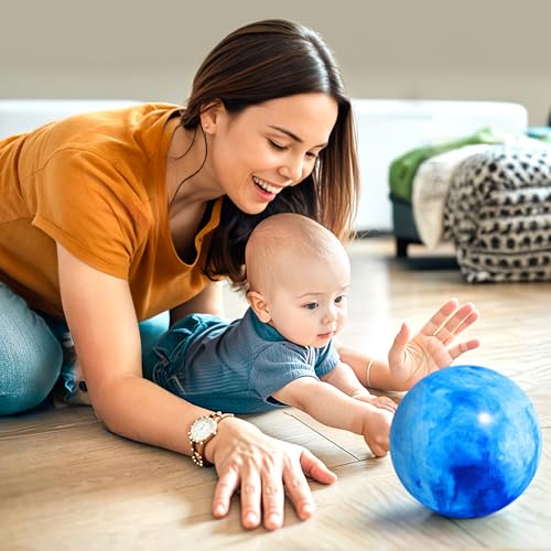 FUTUREPLUSX 6PCS Inflatable Playground Balls, 8.7 Inches Kickball Dodge Ball with Pump, for Kids Indoor and Outdoor Play, ...