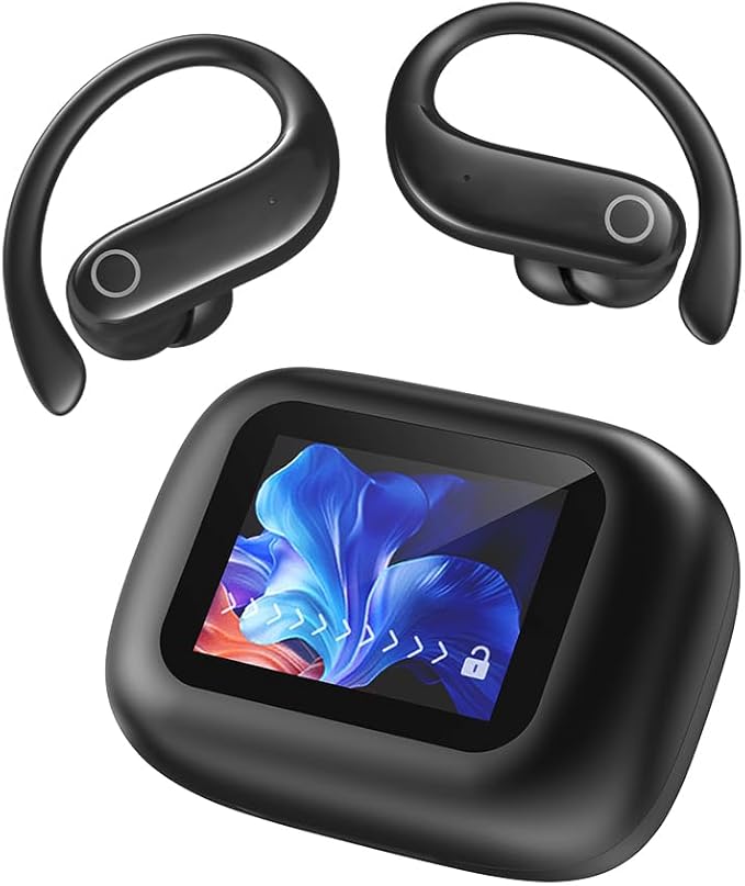 NE61 AI Translation Earbuds Real Time Heart Rate Monitor Translator Earbuds 135 Languages Open Ear Clip Wireless Bluetooth...