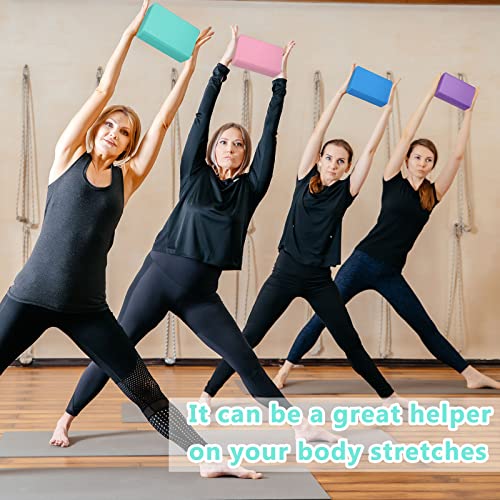 10 Pcs Yoga Blocks Bulk EVA Foam Blocks High Density Foam Brick Yoga Accessories, Improve Strength and Aid Balance and Fle...
