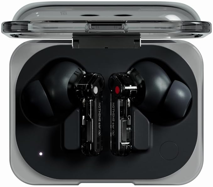 Nothing Ear (a) Wireless Earbuds, 45dB Hybrid Noise Cancelling Earbuds, Hi-Res Audio, Advanced Equaliser, Dual Connect, 6 ...