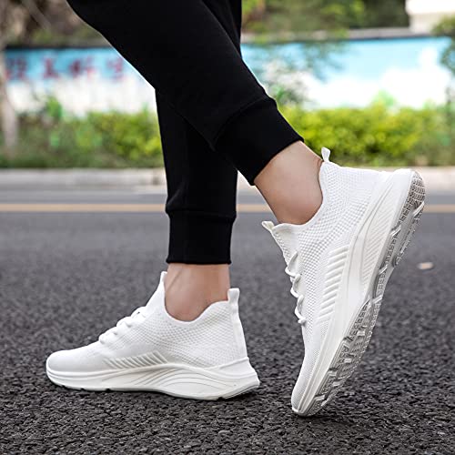 VAMJAM Men's Running Shoes Fashion Sneakers - Lightweight Breathable Flying Knitting Lace Up Mesh Walking Shoes Workout Ca...