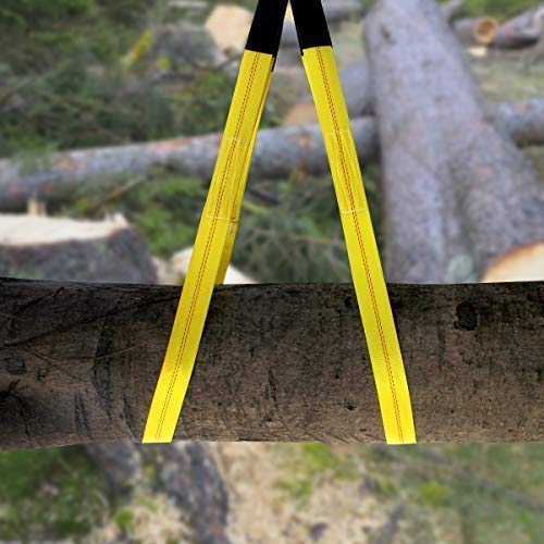 Lift Sling Straps, JCHL 6.5'X2 Heavy Duty Flat Eye Lift Sling 13,000 lbs Capacity Lifting Straps Nylon Tree Saver Recovery...