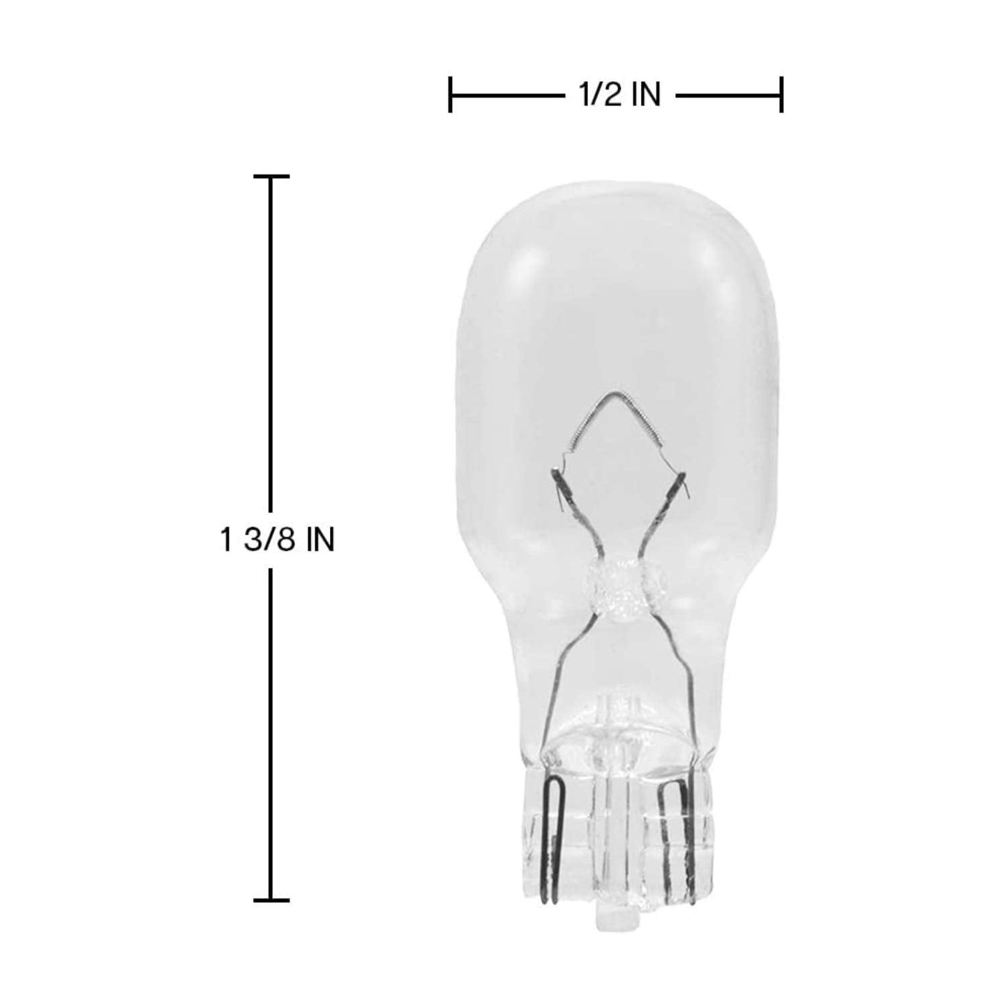Etoplighting T5 Type Halogen Light Bulb, 12V, 4W, Clear, 20 Pack, Model T5-12V-4W