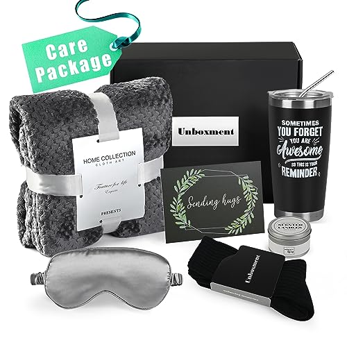 UNBOXMENT Care Package for Men Sick Friend, Get Well Soon Gifts Basket for Man, Feel Better After Surgery Recover, Thinkin...