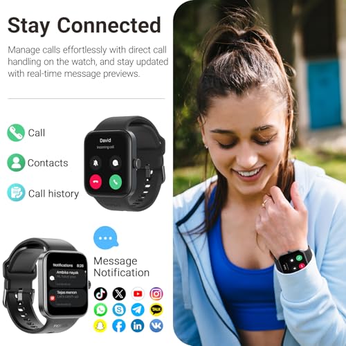 TOZO AMOLED S4 AcuFit One Smart Watch 1.78" Ultra-Clear Screen for Men Women, Call/Answer Fitness Tracker, Sleep Monitor I...