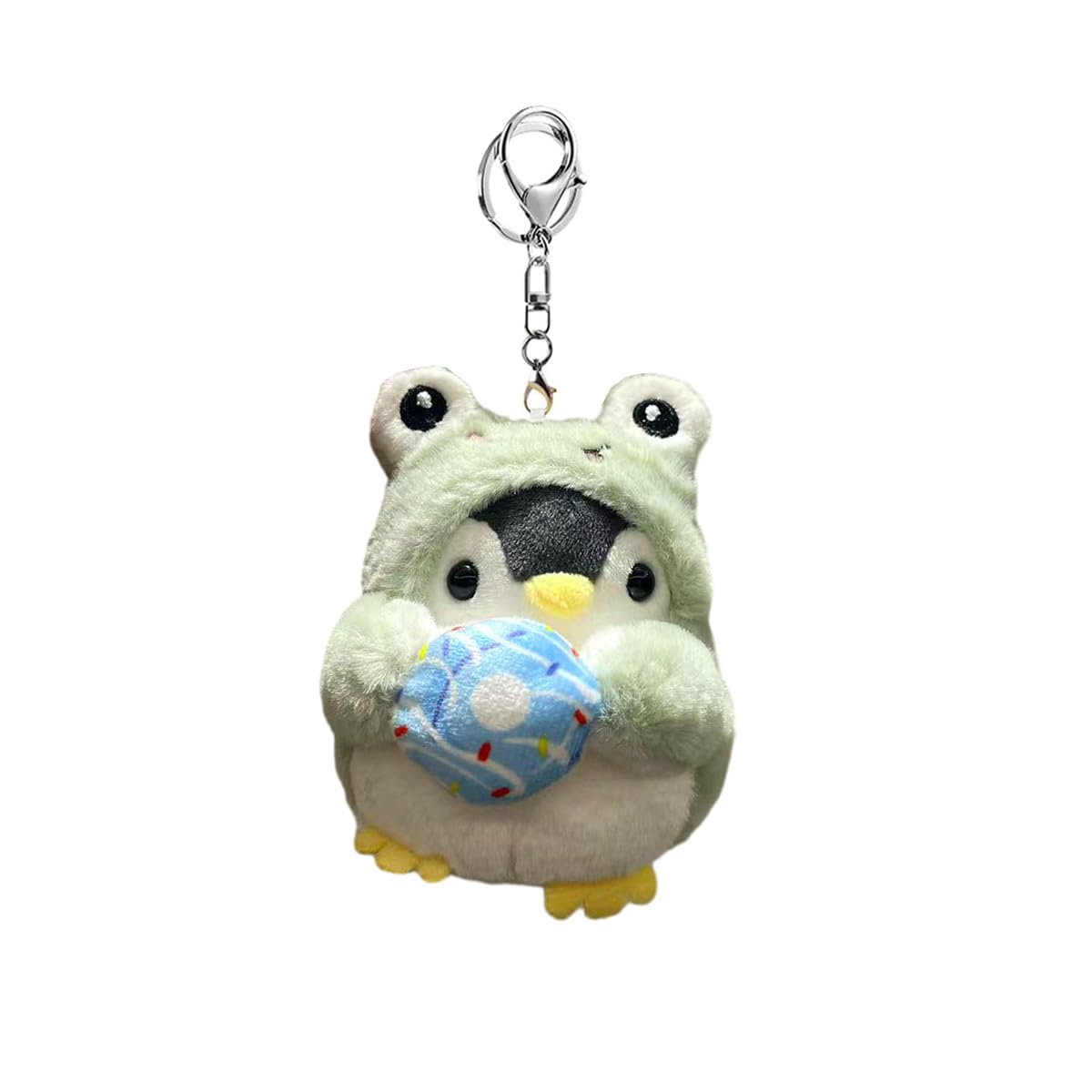 Vitaniya Frog Keychain,Plush Keychains Kawaii Keychain Small Stuffed Animals,Frog Penguin,Back to School Cute Keychains for Backpacks,Kawaii Animals.