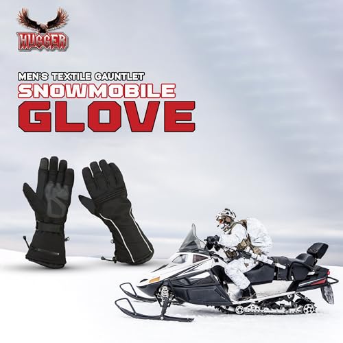 Hugger Winter Gloves for Men Women Waterproof Insulated Thermal Ski Snow Gloves with Touchscreen, Warm Cold Weather Gloves...
