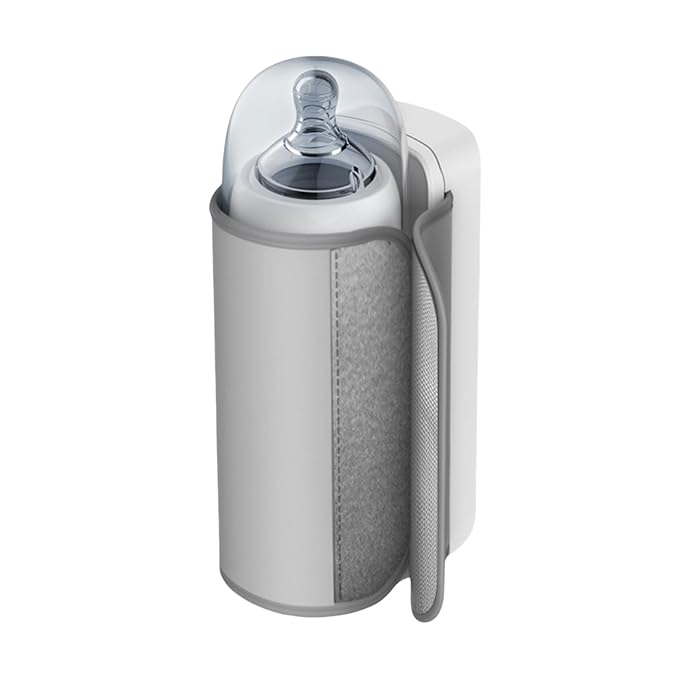 Portable Bottle Warmer, Fast Heating Milk Warmer for Travel, 6 Settings Temperature Display, 6000mAh Battery, USB Rechargeable Bottle Warmer On The Go, Waterless Warming Milk