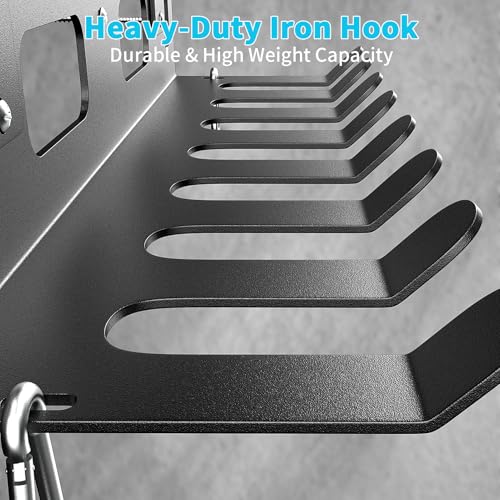 KHAMAL Multi-Purpose Gym Equipment Storage Rack for Resistance Bands - Gym Wall Storage for Exercise Bands, Yoga mat, Jump...