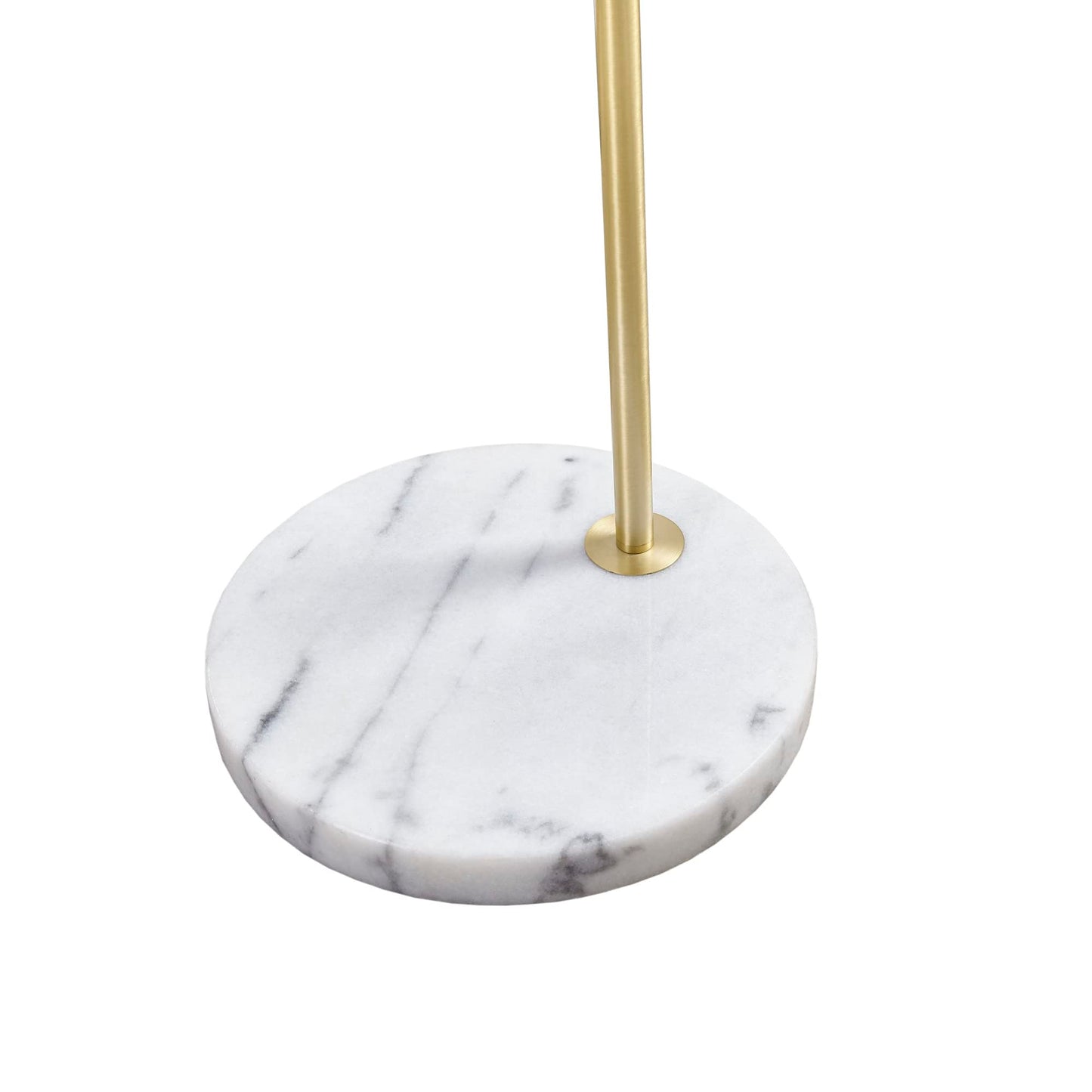 Hampton Hill Auburn Floor Lamp, 11.8 Metal, Gold, Bell Glass Shade, Model Mp154-0200, Modern, Ideal For Living Room, Foyer, Office