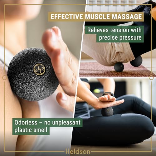 HELDSON® EPP Fascia Massage Balls Set [6cm & 8cm] – Trigger Point Massage Ball for Back, Feet & Neck – Deep Tissue Muscle ...