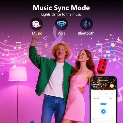 DAYBETTER Smart Light Bulbs, RGBCW Color Changing Smart Bulb Compatible with Alexa & Google Home,Preset Scene, Music Sync,...