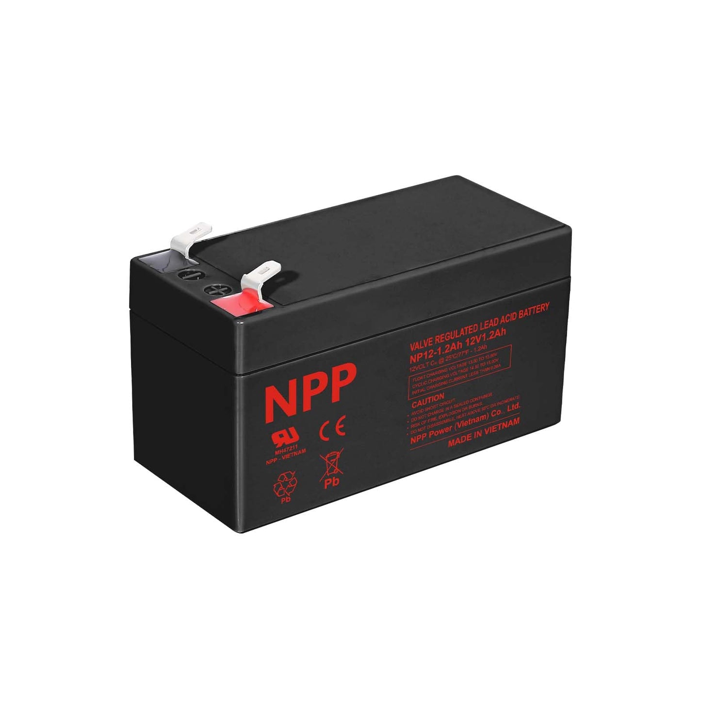Npp Np12-2.6Ah 12V 2.6Ah Rechargeable Sla Battery For Audio Security Alarm Ssystem, Elevator Emergency Lighting, Camping Lamp, B