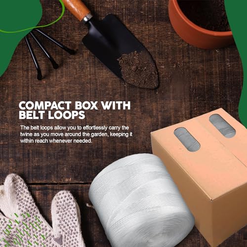Tomato Twine 6300 Ft - Heavy Duty Polypropylene Twine White