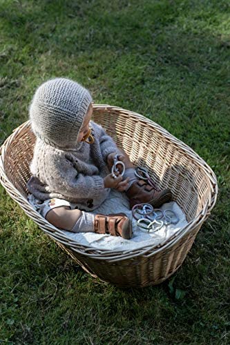 BIBS Pacifiers Colour Collection | Natural Rubber Baby Pacifier | Round Nipple | Set of 2 BPA-Free Soothers | Made in Denmark | 0+ Months (Pack of 2) | Ivory