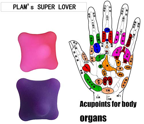 LOLBUY Hand Massage Exercise Therapy Balls-Deep Tissue Trigger Point Self Massage Rehab Reflexology Ball Arthritis Pain Re...
