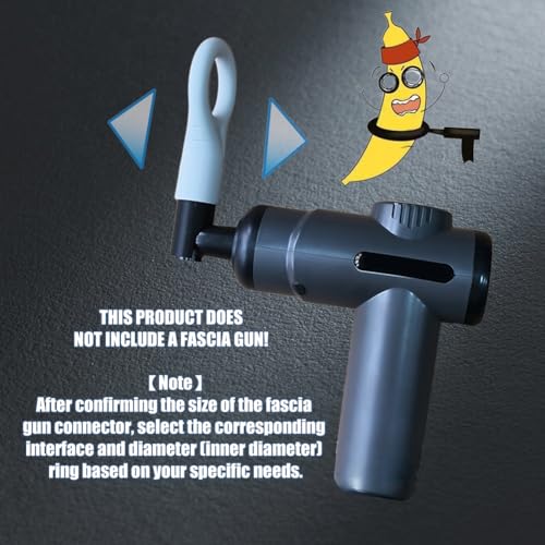 Opaeroo 1.22-inch Inner Diameter Massage Gun Attachments, L-Shaped Design Meet Different Needs for Deep Tissue Percussion ...