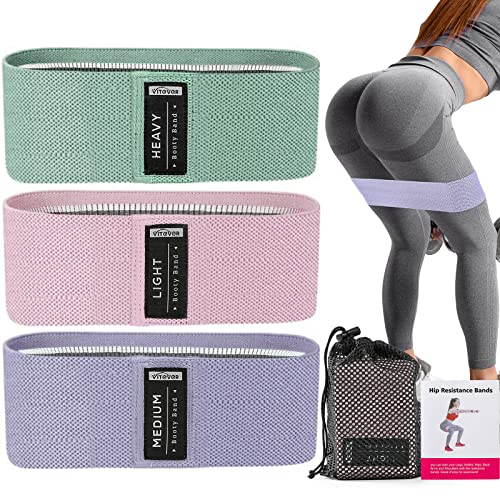 Booty Bands Set, Resistance Bands for Working Out, Exercise Bands for Women and Men Legs and Butt, Stretch Bands for Pilat...