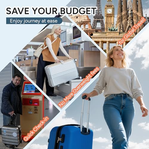 travel inspira Luggage Scale, Portable Digital Hanging Baggage Scale for Travel, Suitcase Weight Scale with Rubber Paint, ...