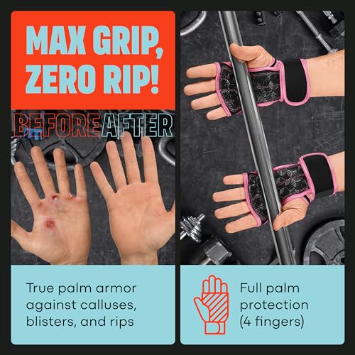 Mava Sports Weight Lifting Gloves with Wrist Support, Work Out Gloves, Gym Gloves - Great for Cross Training, Pull Ups, Ca...
