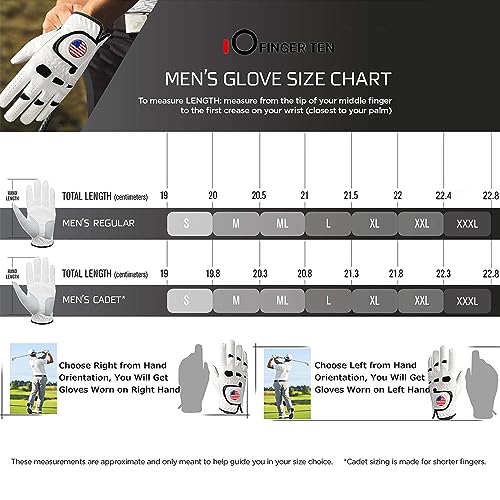 Golf Gloves Men Left Hand Right Handed Golfer 3 Pack with Ball Marker Soft Leather Weathersof Grip Mens Glove Size S M ML ...