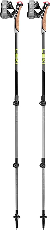 LEKI Traveller Alu Aluminum Adjustable Lightweight Trekking Poles for Hiking & Nordic Walking