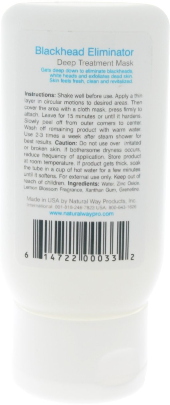 Blackhead Eliminator Kit by Natural Way - 1 Blackhead Eliminator (2oz), Nose Cloth Masks (30 pieces), Chin & Forehead Masks (40