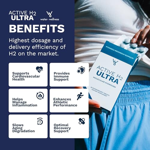 Active H2 Ultra Hydrogen Water Tablet - Optimize Health, Support Immunity, and Balance Antioxidants with Benefits of Molec...
