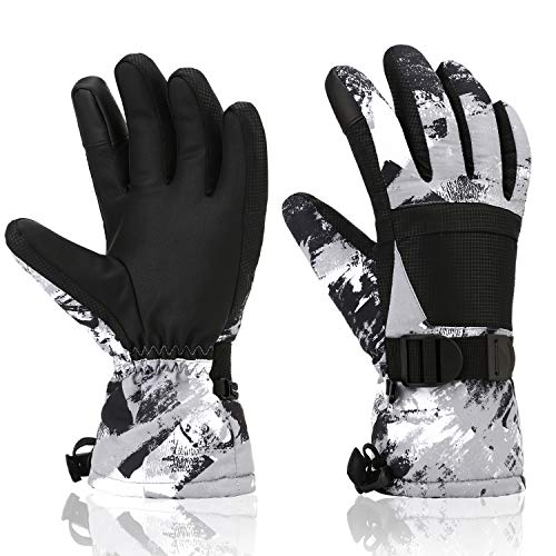 Yidomto Ski Gloves for Men Women Kids - Waterproof Thermal Winter Snow Gloves, Touchscreen Compatible for Skiing, Snowboar...