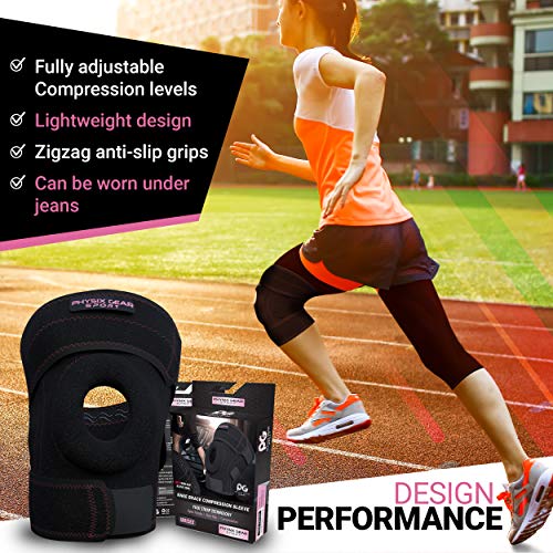 Physix Gear Knee Brace for Men & Women - Adjustable Patella Compression Knee Support for Arthritis, ACL & MCL, Meniscus Te...