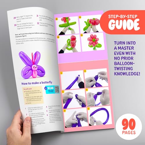 Dan&Darci Balloon Animal Twisting Kit with Pump for Kids - Boy & Girl Christmas Gift - Birthday Gifts for Girls and Boys -...