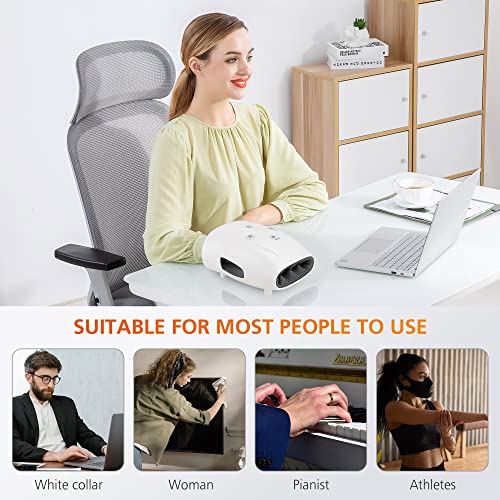 Snailax Hand Massager with Heat and Compression, for Arthritis, Carpal Tunnel and Finger Numbness, FSA Eligible, Cordless ...