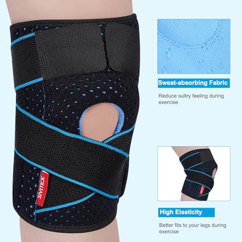 SIVITICK Knee Brace Support for Women & Men Plus Size with Side Stabilizers & Patella Gel Pad for Knee Pain Relief, Arthri...