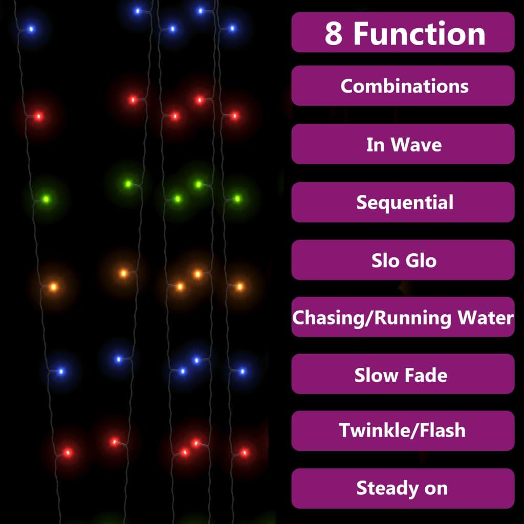 Vidaxl 2 X Solar Lights Christmas Decoration Solar String Lights Holiday Garden Decoration 2 X 200 Led Colourful Indoor Outdoor