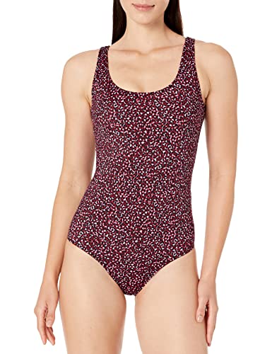 Amazon Essentials Women's One-Piece Coverage Swimsuit (Available in Plus Size)