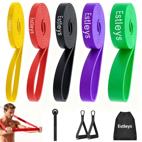 Resistance Bands, 5 Pack Pull-up Bands, Fabric Resistance Bands for Legs, Workout Bands, Exercise Bands Set for Fitness, W...