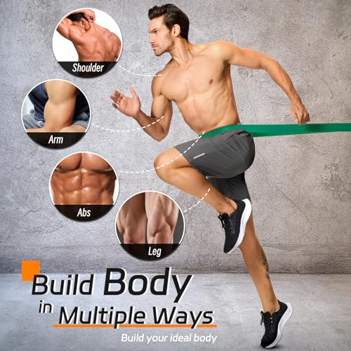 Non Latex Resistance Bands, Pull Up Assistance Bands, Exercise Bands Resistance, Workout Bands Resistance for Men and Wome...