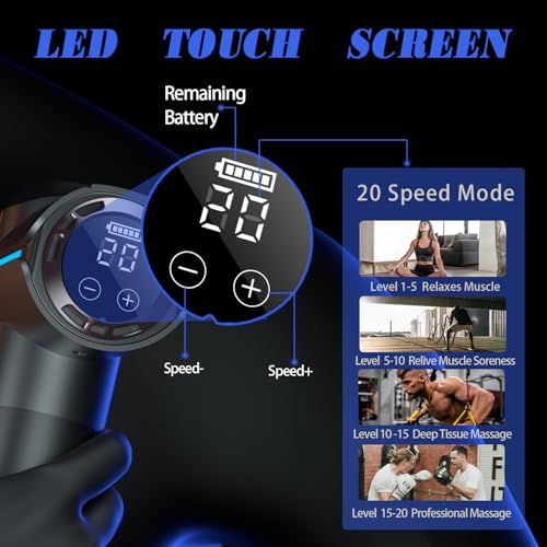 ZEOEZHBI Christmas Gift for Women/Men/Dad/Mom, Percussion Massage Gun, Deep Tissue Back Massage for Athletes for Pain Reli...