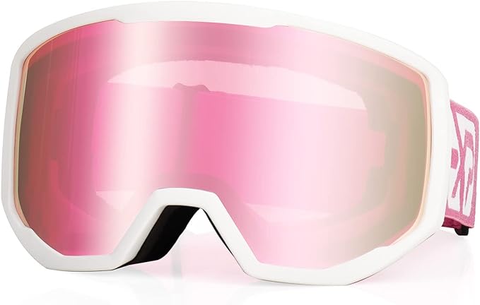 EXP VISION Ski/Snowboard Goggles for Men Women, OTG Snow Goggles Anti Fog UV Protection