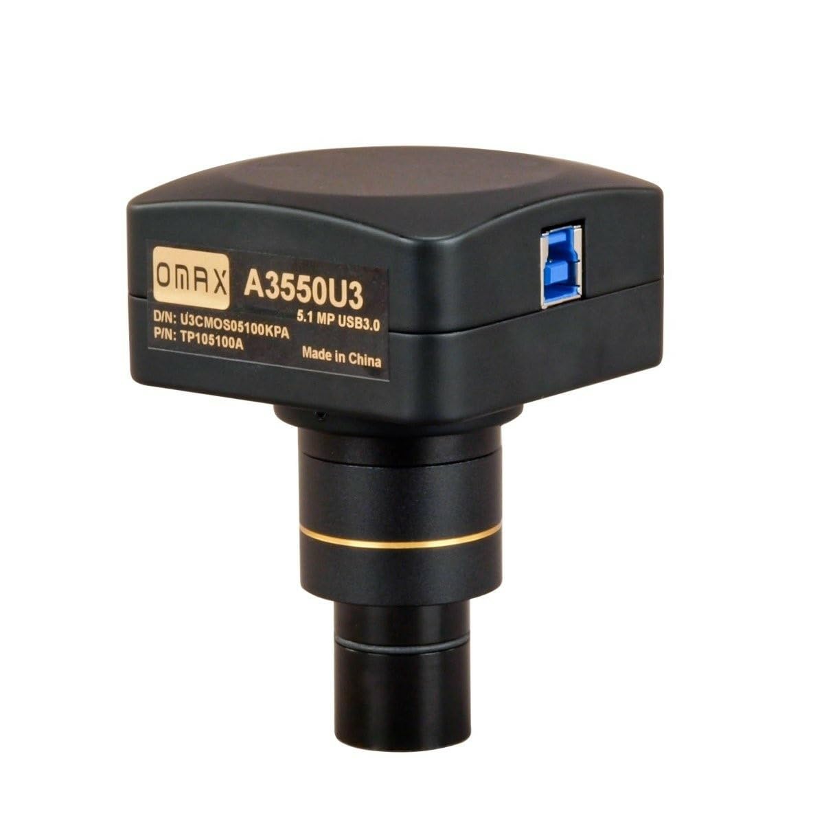 OMAX - A3550U3 5MP USB3.0 Digital Camera for Microscope with 0.01mm Calibration Slide (Windows 8 & 10, Mac OS X, Linux Compatibl